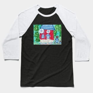 Cat family picture painting Baseball T-Shirt